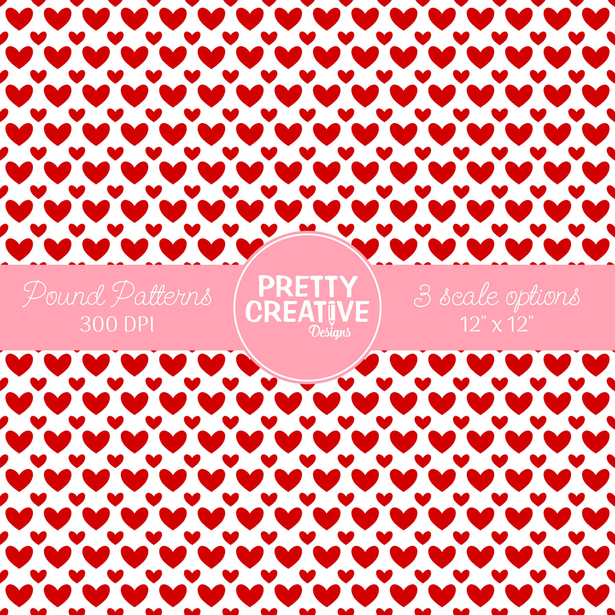 Seamless Pound Pattern 11 (Large, Medium & Small Scale)