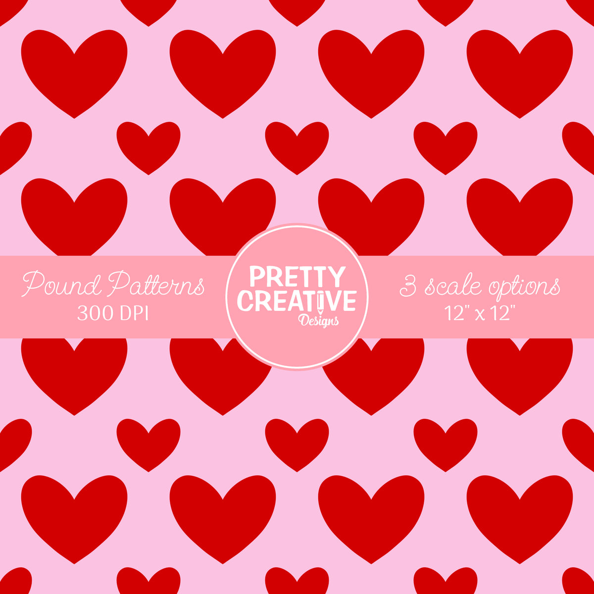 Seamless Pound Pattern 12 (Large, Medium & Small Scale)