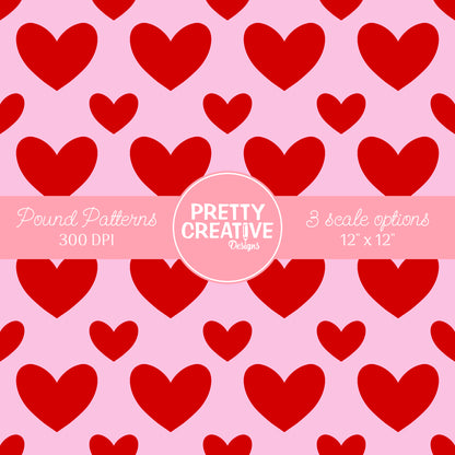 Seamless Pound Pattern 12 (Large, Medium & Small Scale)