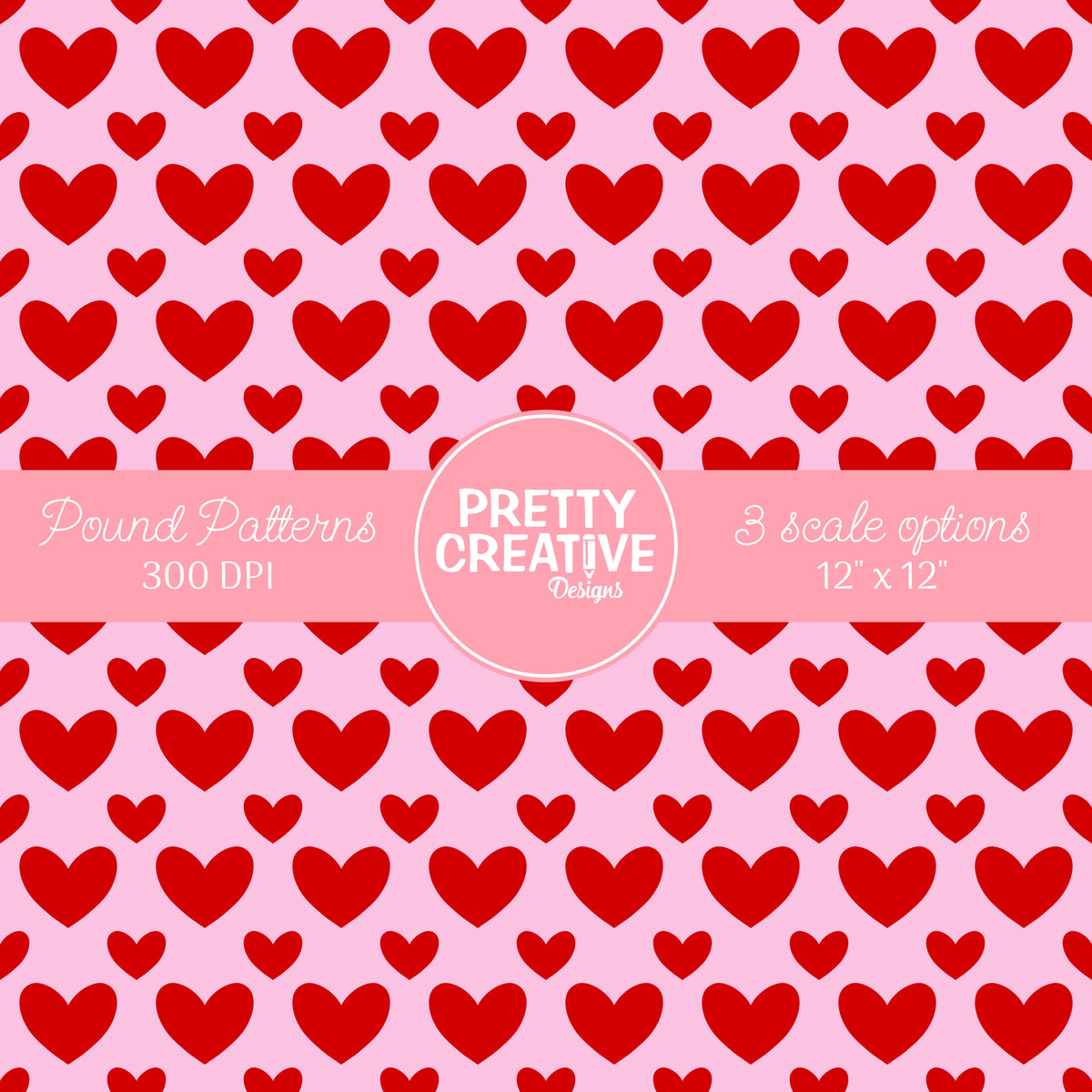 Seamless Pound Pattern 12 (Large, Medium & Small Scale)