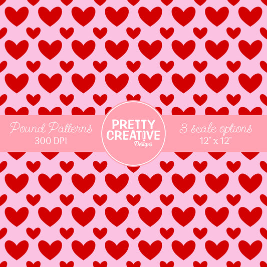 Seamless Pound Pattern 12 (Large, Medium & Small Scale)