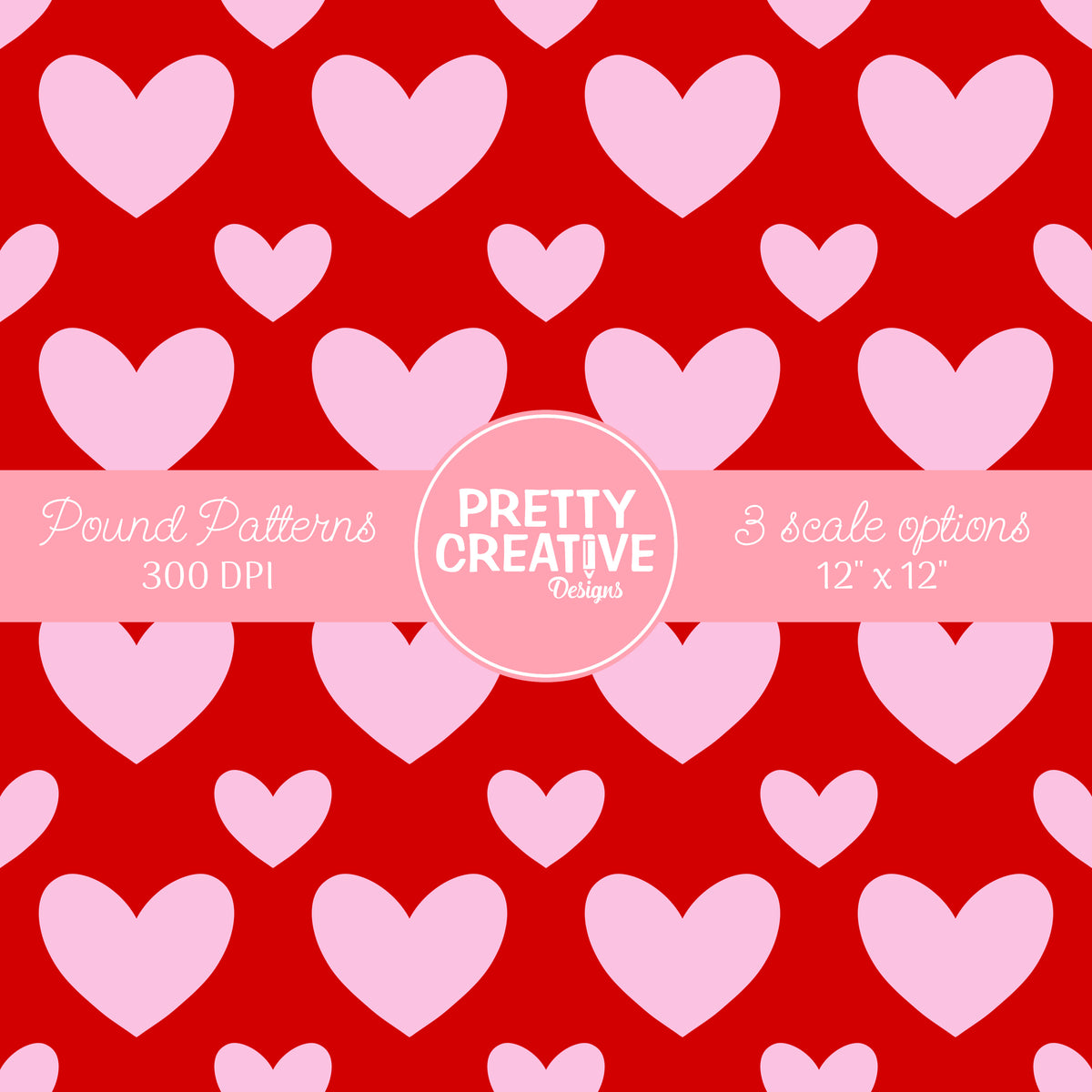 Seamless Pound Pattern 14 (Large, Medium & Small Scale)