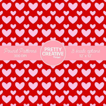 Seamless Pound Pattern 14 (Large, Medium & Small Scale)