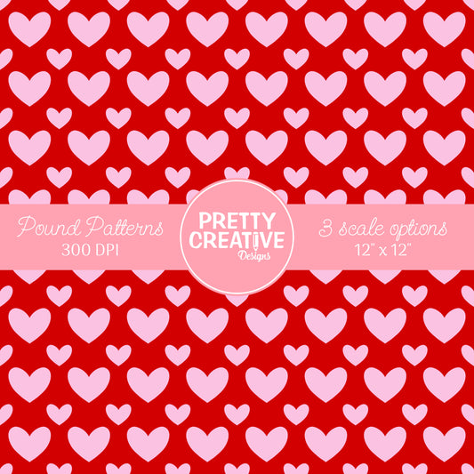 Seamless Pound Pattern 14 (Large, Medium & Small Scale)