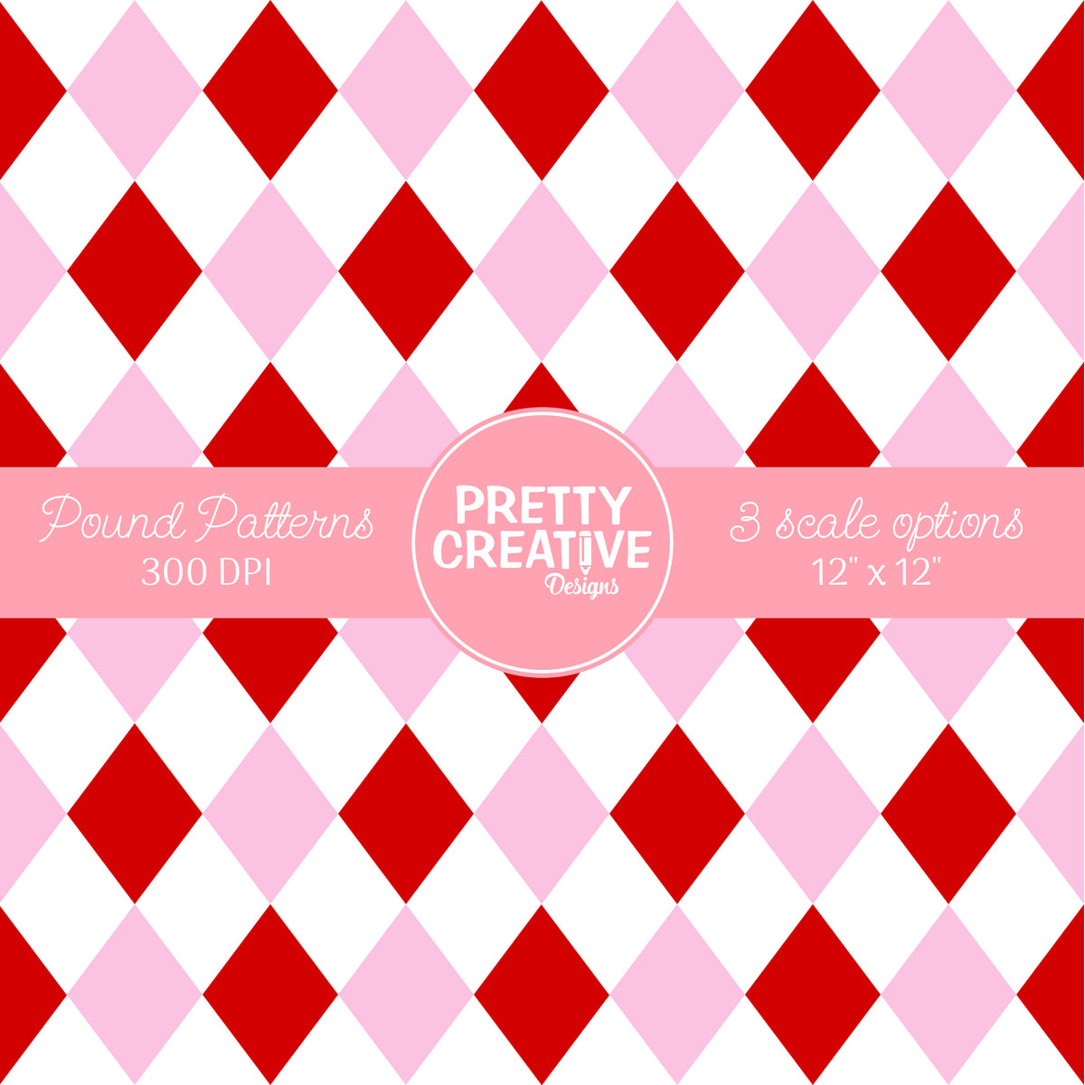 Seamless Pound Pattern 7 (Large, Medium & Small Scale)