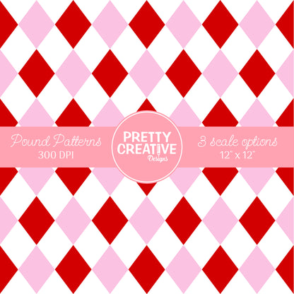 Seamless Pound Pattern 7 (Large, Medium & Small Scale)