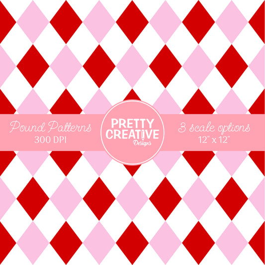 Seamless Pound Pattern 7 (Large, Medium & Small Scale)