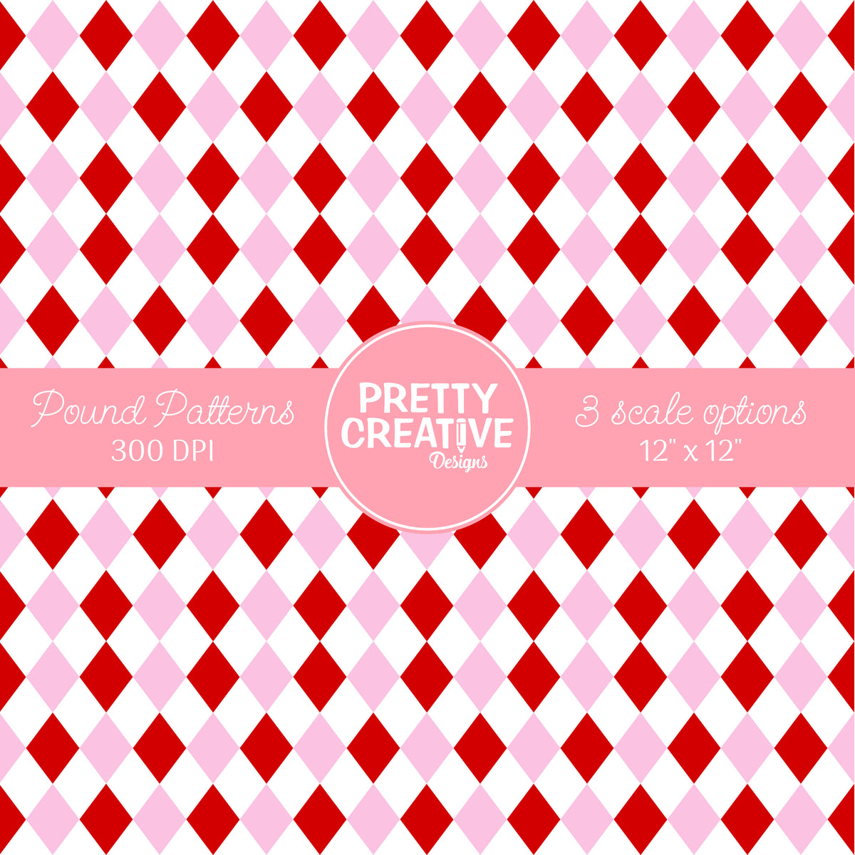 Seamless Pound Pattern 7 (Large, Medium & Small Scale)