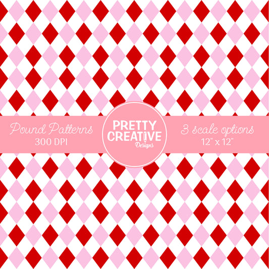 Seamless Pound Pattern 7 (Large, Medium & Small Scale)