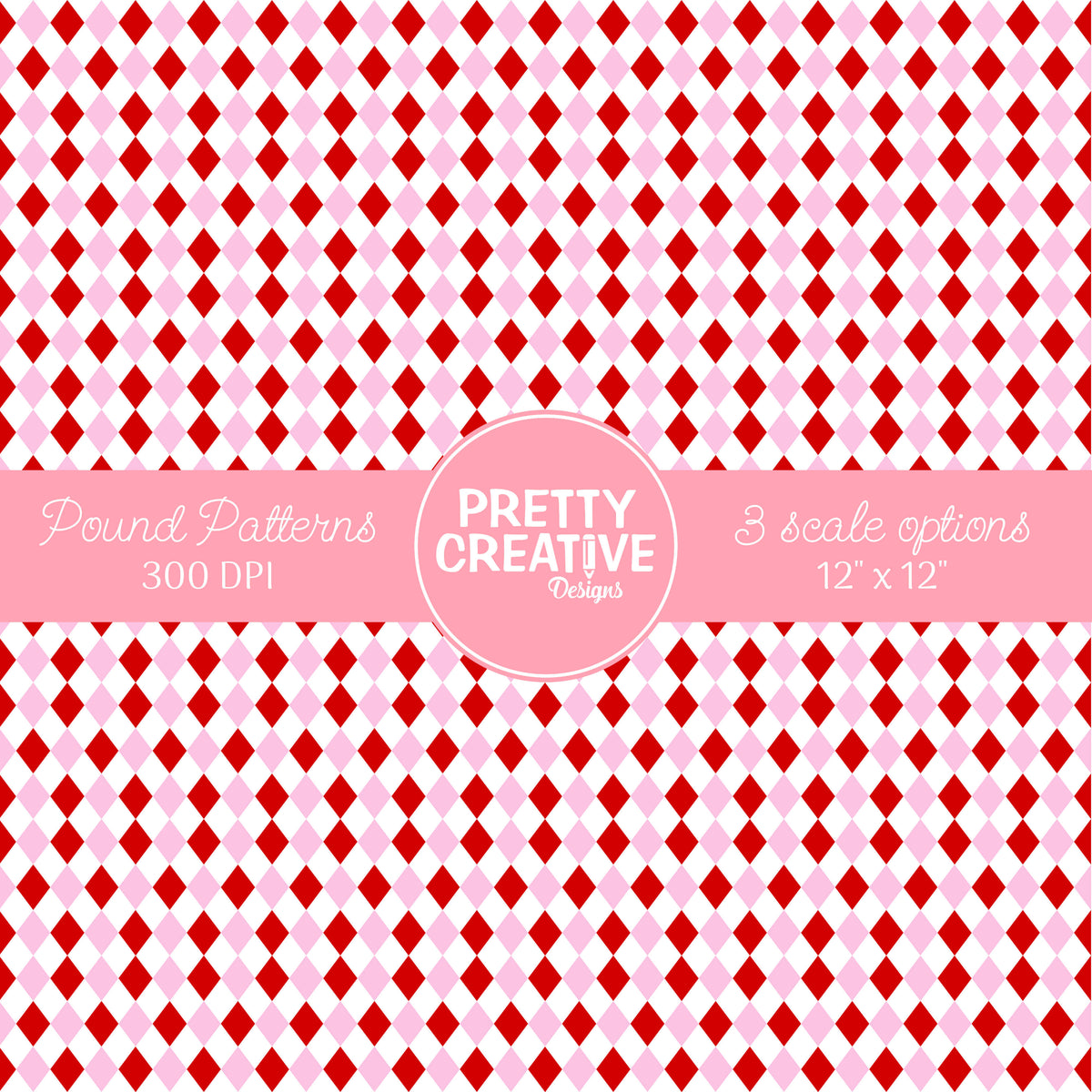 Seamless Pound Pattern 7 (Large, Medium & Small Scale)