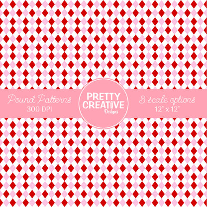 Seamless Pound Pattern 7 (Large, Medium & Small Scale)