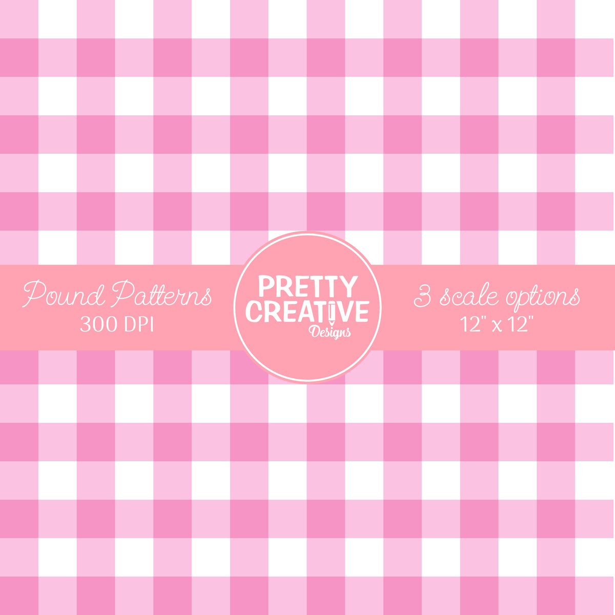 Seamless Pound Pattern 8 (Large, Medium & Small Scale)