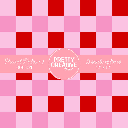 Seamless Pound Pattern 9 (Large, Medium & Small Scale)