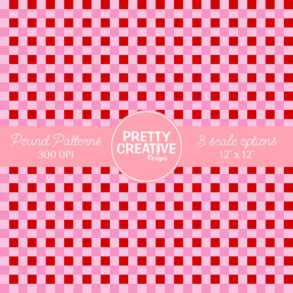 Seamless Pound Pattern 9 (Large, Medium & Small Scale)