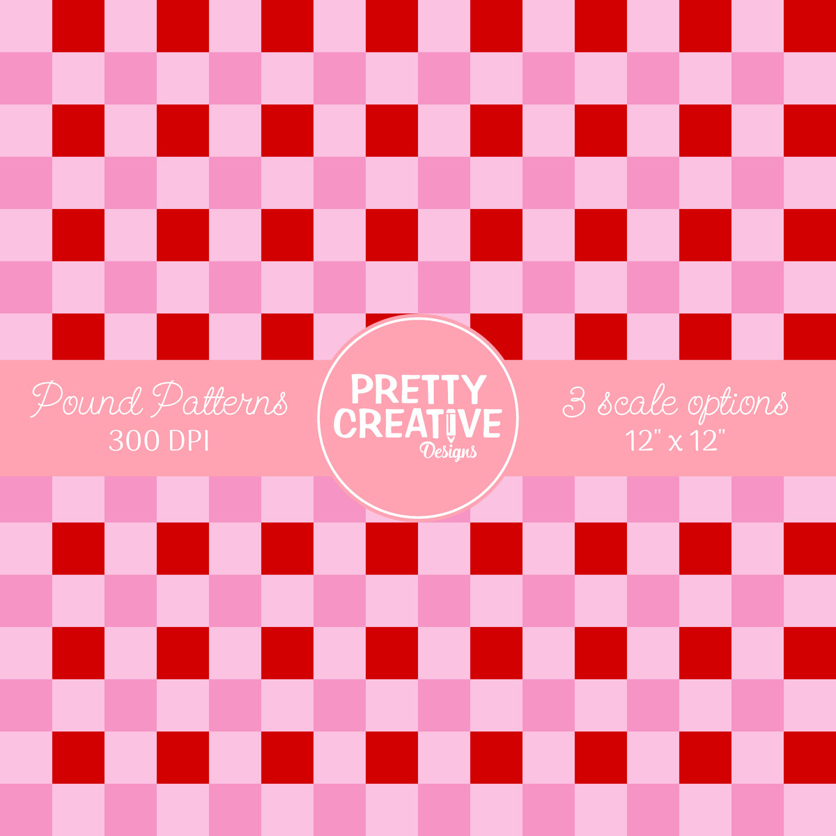 Seamless Pound Pattern 9 (Large, Medium & Small Scale)