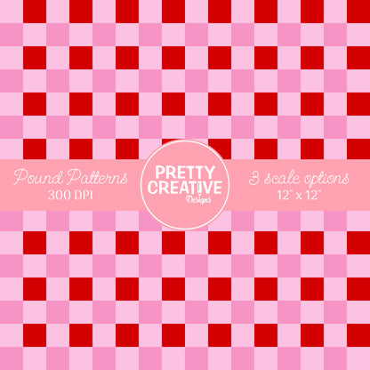Seamless Pound Pattern 9 (Large, Medium & Small Scale)