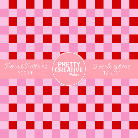 Seamless Pound Pattern 9 (Large, Medium & Small Scale)