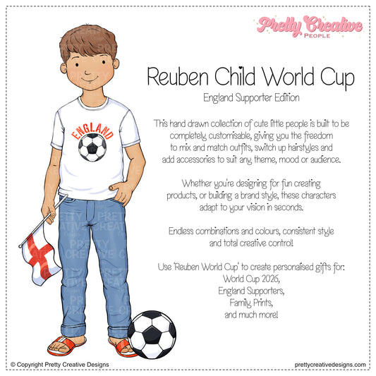 Reuben (Child) England Supporter