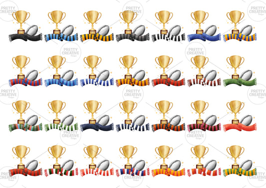 Rugby Trophy Artwork