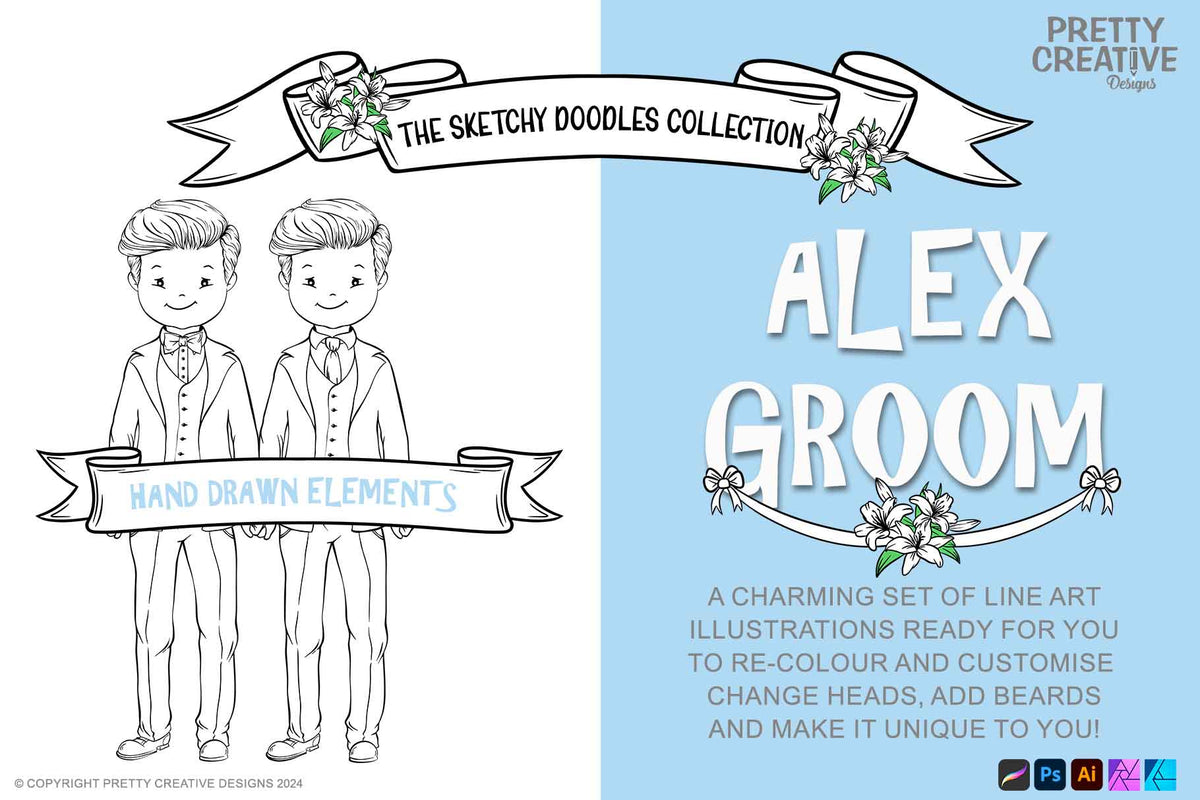 Sketchy Doodles Editable Alex Groom