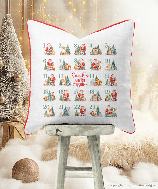 Santa's Forest Friends Advent Calendar Artwork