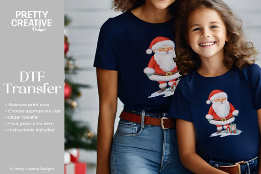 Santa with Gifts DTF Transfer