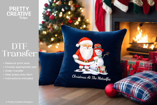Santa and Snowman DTF Transfer - Personalise Me!