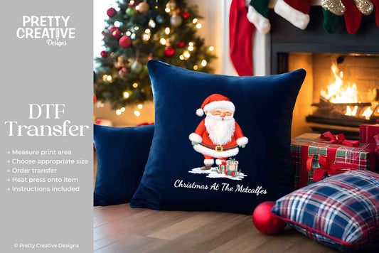 Santa With Gifts DTF Transfer - Personalise Me!