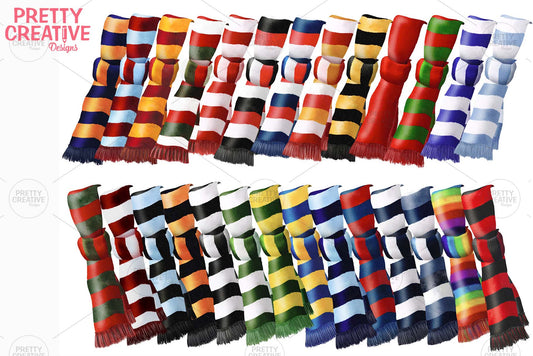 Scarves Clipart Set