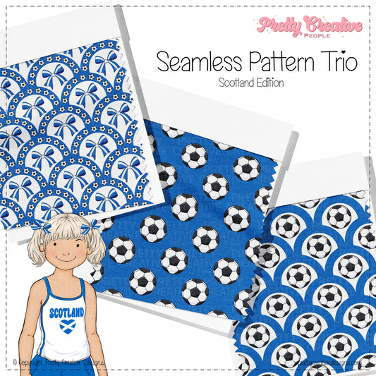 Seamless Pattern Trio - Scotland World Cup