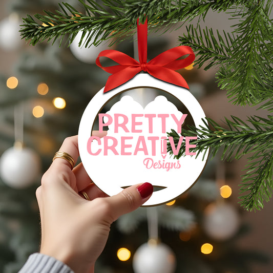 Penguin Family Ornament PHOTOSHOP Mockup