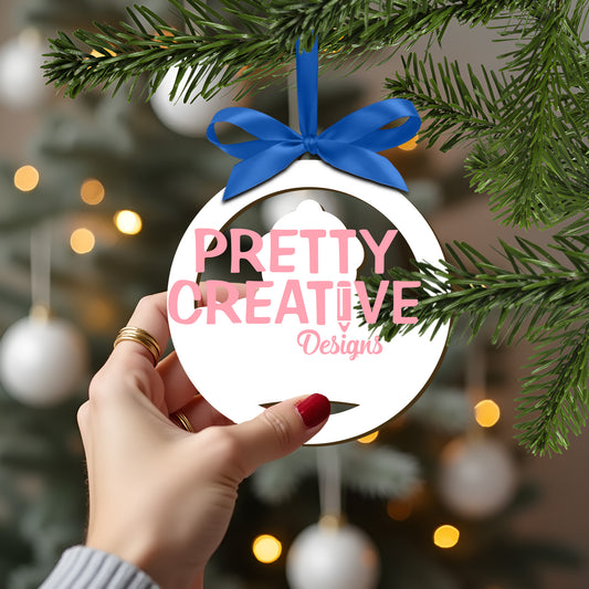 Snowman Family Ornament AFFINITY Mockup