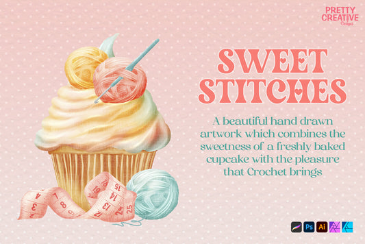 Sweet Stitches Cupcake - Crochet Version