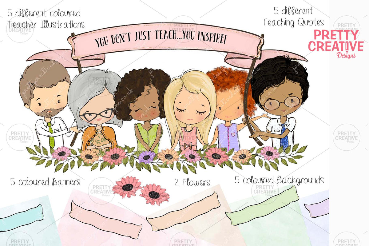 My Teacher Illustration Set