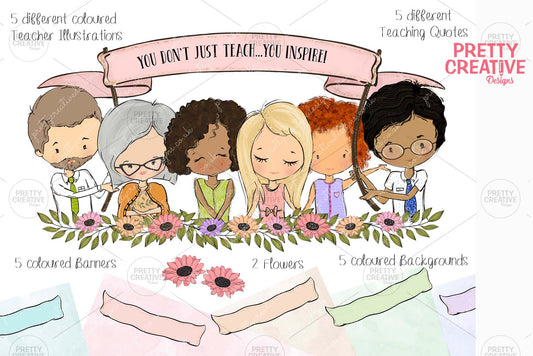 My Teacher Illustration Set