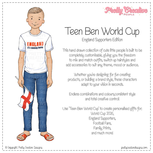 Ben (Teen) England Supporter