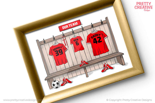 Sketchy Doodles EDITABLE Football and Rugby Dressing Room