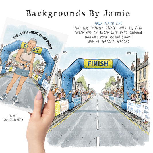 Backgrounds by Jamie - Runner Town Background