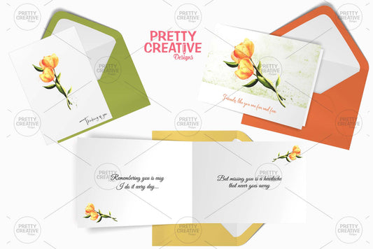 Tulip Card Clipart