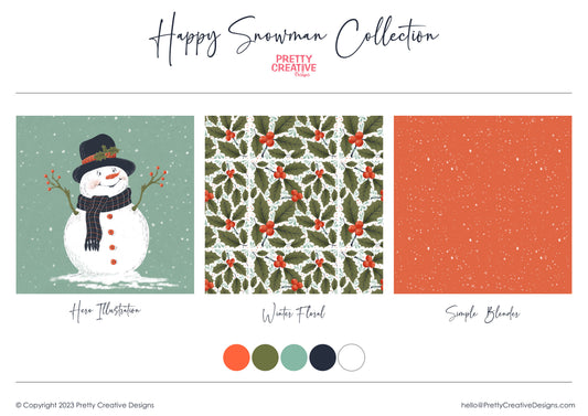 November Freebie - Happy Snowman