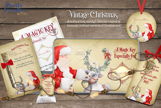 Vintage Christmas Magic Key Set - Bundle