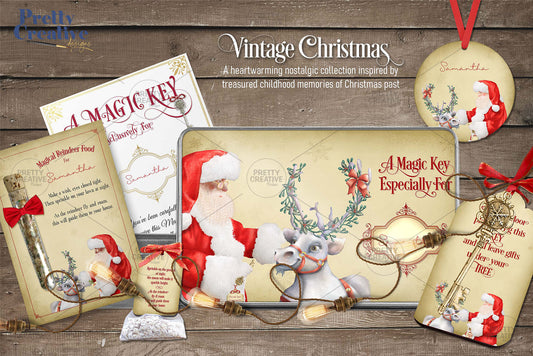 Vintage Christmas Magic Key Set - Dark Skin Version