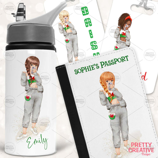 Football Facetime Welsh Girls Clipart