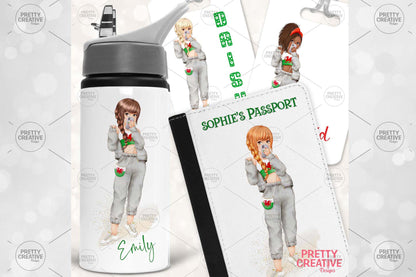 Football Facetime Welsh Girls Clipart