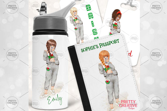 Football Facetime Welsh Girls Clipart