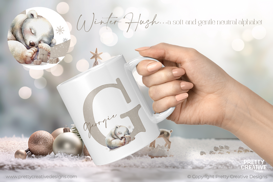 Winter Hush Polar Bear Alphabet - Limited to 30 Sales