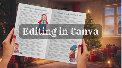 CANVA Editable Santa's Christmas Eve Storybook