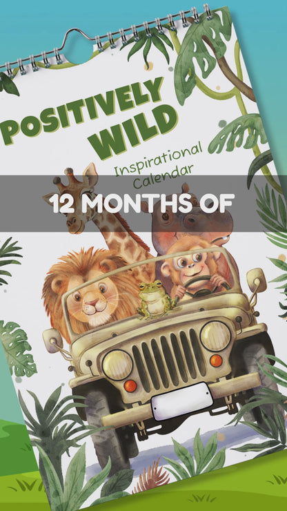 Positively Wild Editable Calendar & Sticker Set 2027 & 2028