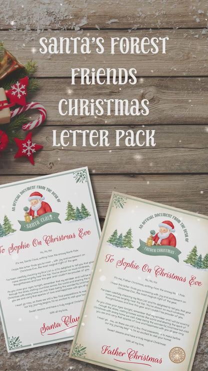Santa's Forest Friends Letter & Certificate Pack