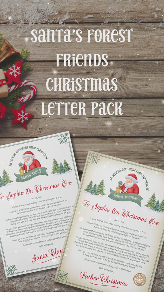 Santa's Forest Friends Letter & Certificate Pack